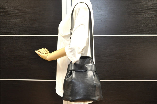 Auth Louis Vuitton Epi Sac De Paule PM Shoulder Cross Bag Black M80157 LV 0956I