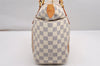 Authentic Louis Vuitton Damier Azur Totally PM Tote Bag White N41280 LV 0956J