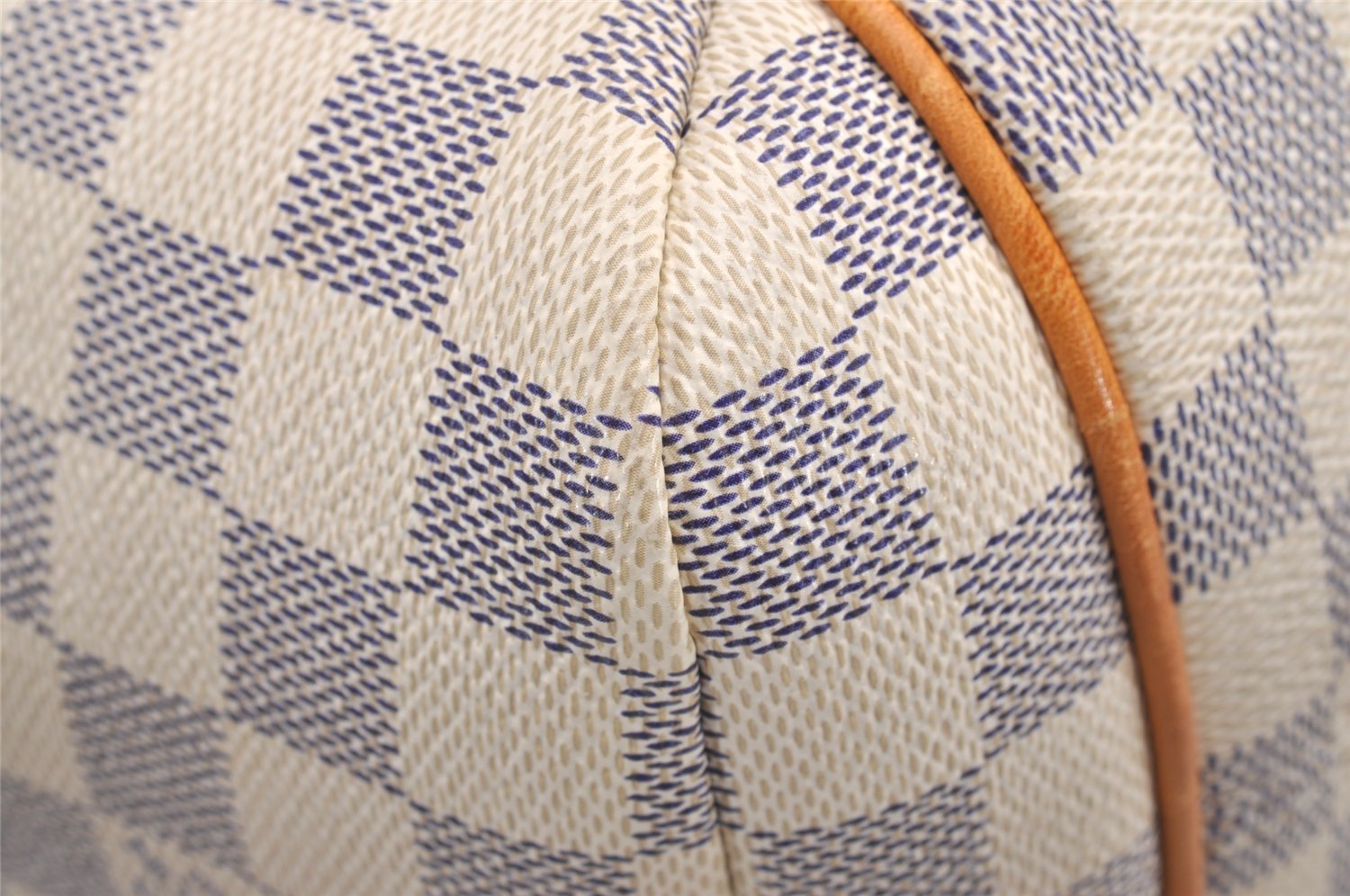 Authentic Louis Vuitton Damier Azur Totally PM Tote Bag White N41280 LV 0956J