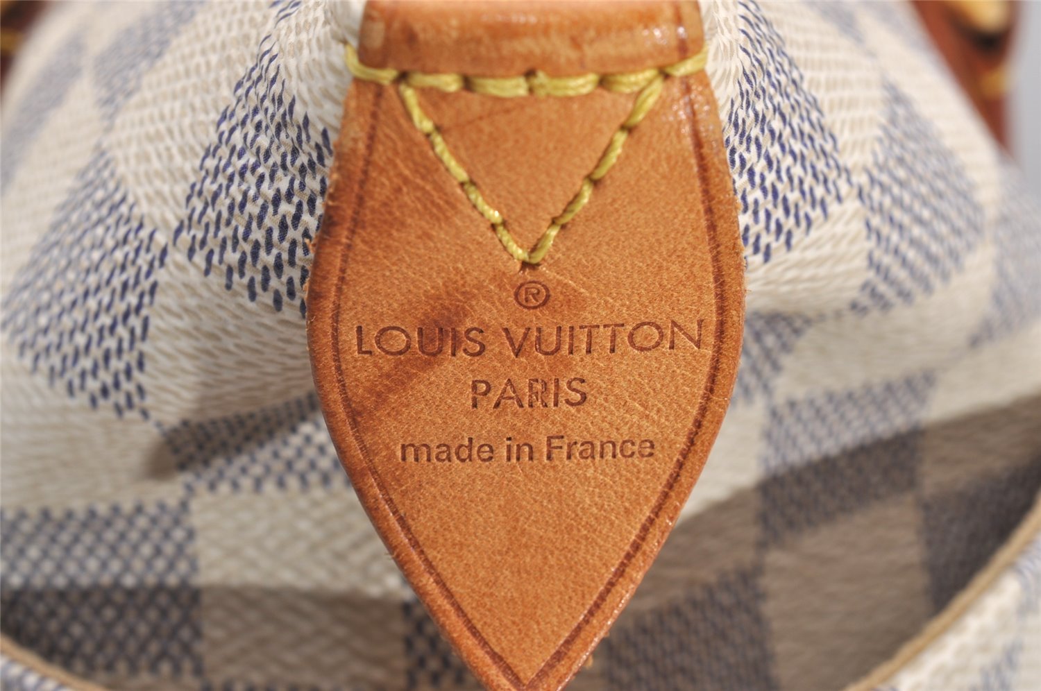 Authentic Louis Vuitton Damier Azur Totally PM Tote Bag White N41280 LV 0956J