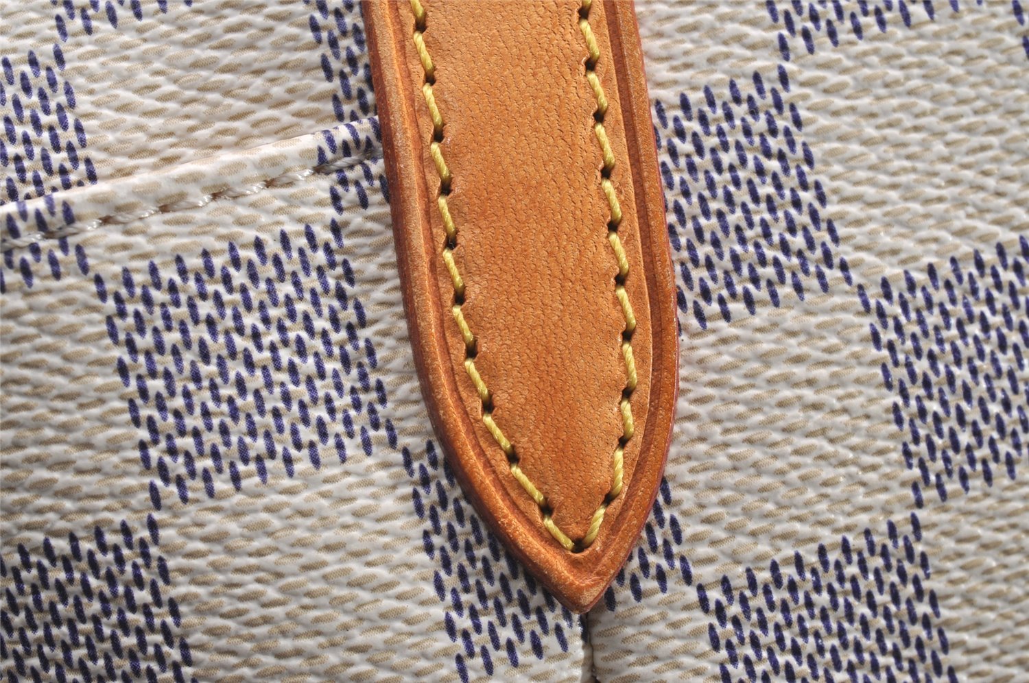 Authentic Louis Vuitton Damier Azur Totally PM Tote Bag White N41280 LV 0956J