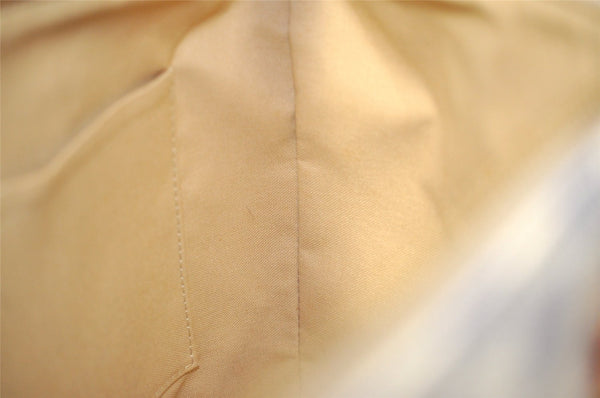 Authentic Louis Vuitton Damier Azur Totally PM Tote Bag White N41280 LV 0956J