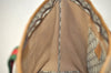 Authentic GUCCI Web Sherry Line Vintage GG Plus PVC Leather Tote Bag Brown 0956K
