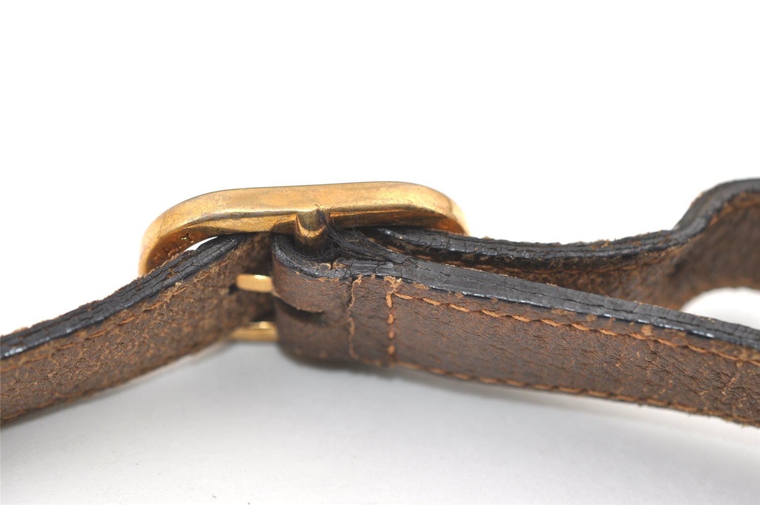 Authentic GUCCI Web Sherry Line Shoulder Cross Bag GG PVC Leather Brown 0957K