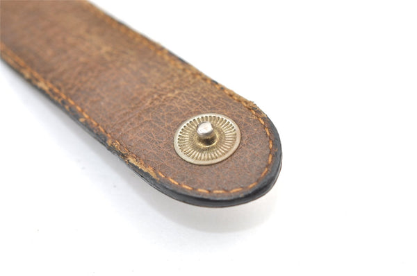 Authentic GUCCI Web Sherry Line Shoulder Cross Bag GG PVC Leather Brown 0957K