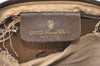 Authentic GUCCI Web Sherry Line Shoulder Cross Bag GG PVC Leather Brown 0957K