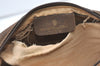 Authentic GUCCI Web Sherry Line Shoulder Cross Bag GG PVC Leather Brown 0957K