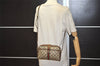 Authentic GUCCI Web Sherry Line Shoulder Cross Bag GG PVC Leather Brown 0957K