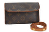 Auth Louis Vuitton Monogram Pochette Florentine Pouch Waist Bag M51855 LV 0958K