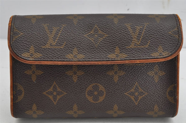 Auth Louis Vuitton Monogram Pochette Florentine Pouch Waist Bag M51855 LV 0958K