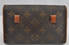 Auth Louis Vuitton Monogram Pochette Florentine Pouch Waist Bag M51855 LV 0958K