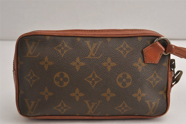 Auth Louis Vuitton Monogram Pochette Sport PM Clutch Hand Bag Old Model LV 0960K