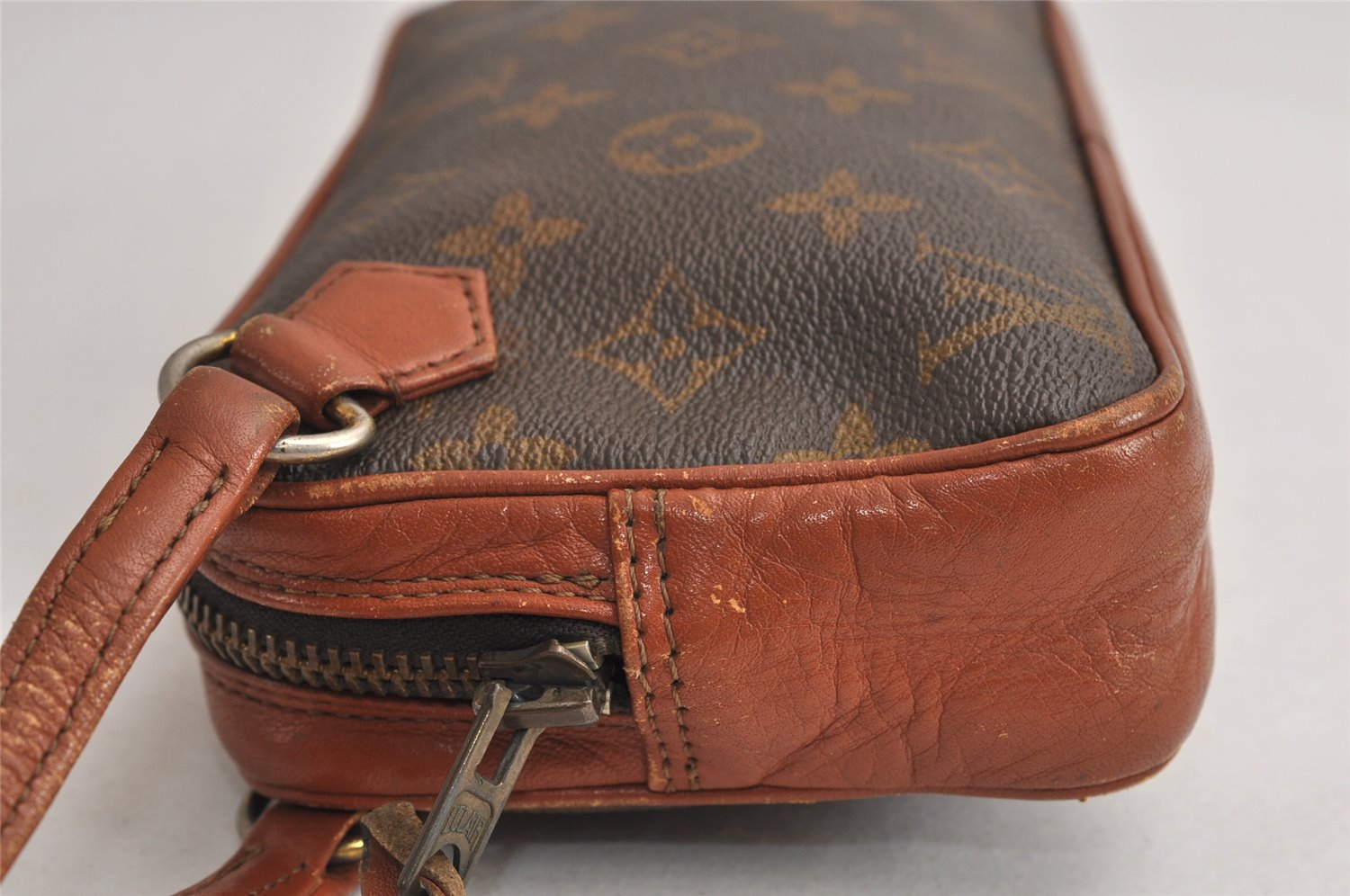 Auth Louis Vuitton Monogram Pochette Sport PM Clutch Hand Bag Old Model LV 0960K