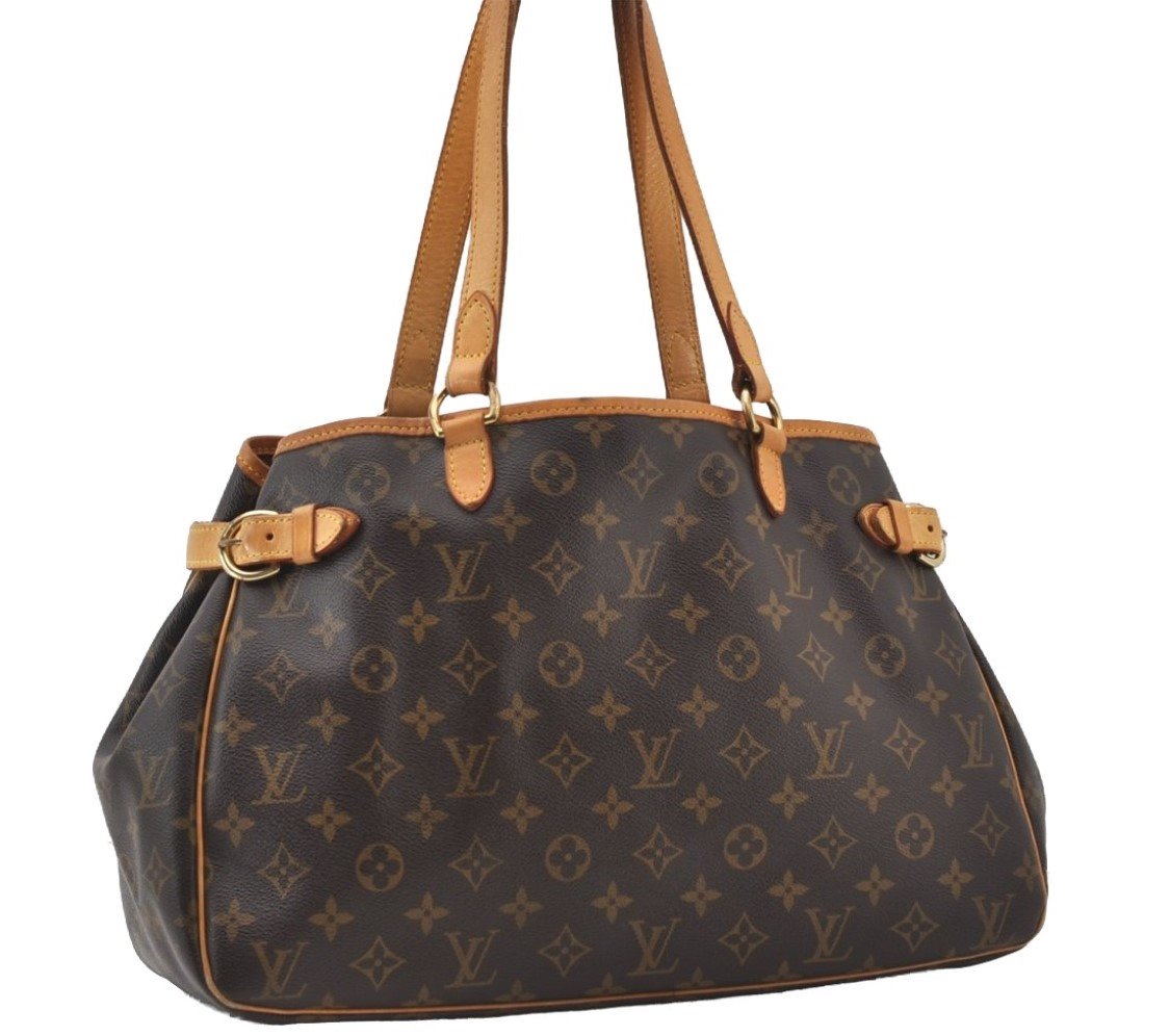 Authentic Louis Vuitton Monogram Batignolles Horizontal Tote Bag M51154 LV 0961J