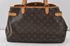 Authentic Louis Vuitton Monogram Batignolles Horizontal Tote Bag M51154 LV 0961J