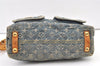 Auth Louis Vuitton Monogram Denim Baggy PM Shoulder Bag Blue M95049 LV 0961K