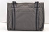 Authentic HERMES Fourre Tout Bassus MM Shoulder Cross Body Bag Canvas Gray 0962K