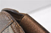 Authentic GUCCI Web Sherry Line Clutch Hand Bag Purse GG PVC Leather Brown 0963G