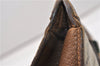 Authentic GUCCI Web Sherry Line Clutch Hand Bag Purse GG PVC Leather Brown 0963G
