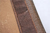 Authentic GUCCI Web Sherry Line Clutch Hand Bag Purse GG PVC Leather Brown 0963G