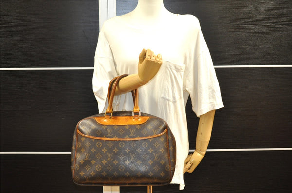 Authentic Louis Vuitton Monogram Deauville Hand Bag M47270 LV 0963I