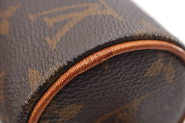 Authentic Louis Vuitton Monogram Trousse Ronde Pen Case Pouch M47630 Junk 0964I