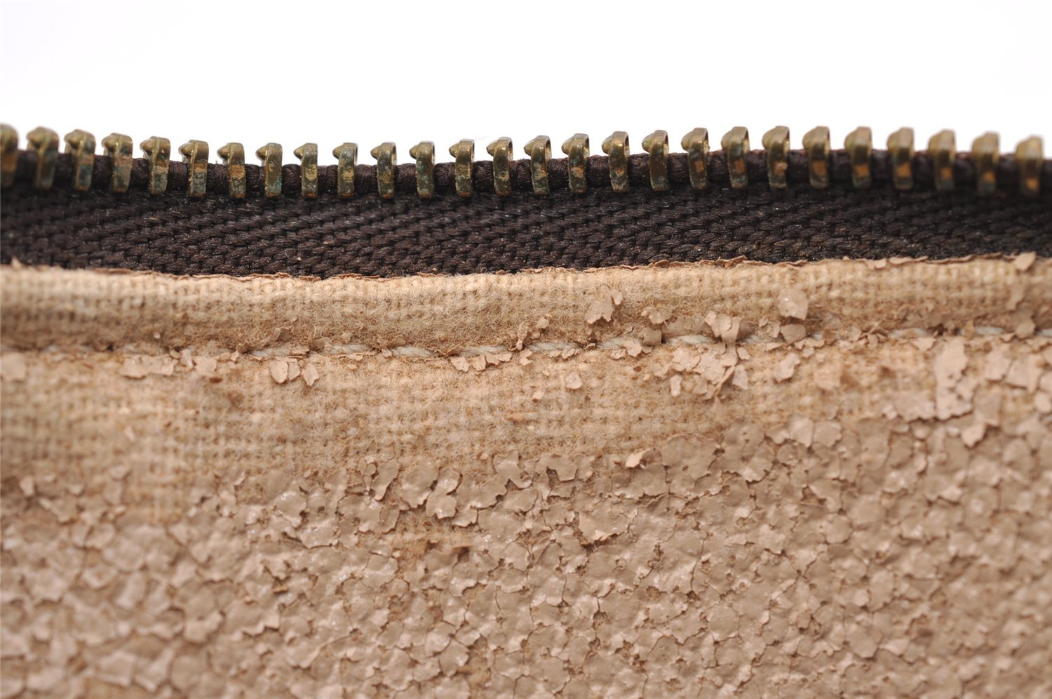 Authentic Louis Vuitton Monogram Trousse Ronde Pen Case Pouch M47630 Junk 0964I