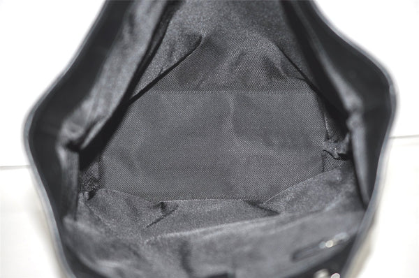 Authentic GUCCI Vintage Shoulder Tote Bag GG Canvas Leather 31243 Black 0965I