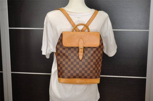 Authentic Louis Vuitton Vintage Damier Arlequin Backpack N99038 LV 0965J