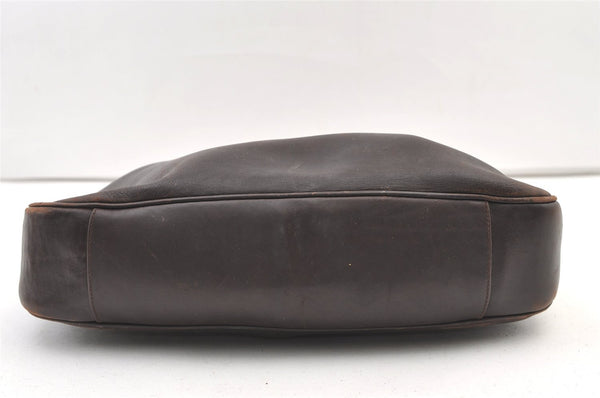 Authentic GUCCI Vintage Bamboo Shoulder Hand Bag Purse Leather Brown Junk 0965K