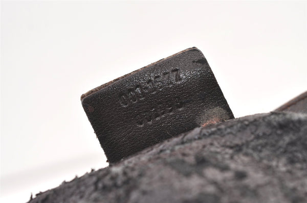 Authentic GUCCI Vintage Bamboo Shoulder Hand Bag Purse Leather Brown Junk 0965K