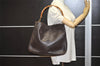 Authentic GUCCI Vintage Bamboo Shoulder Hand Bag Purse Leather Brown Junk 0965K
