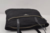 Authentic PRADA VELA SPORT Nylon Tessuto Leather Tote Bag BR2911 Black 0966J