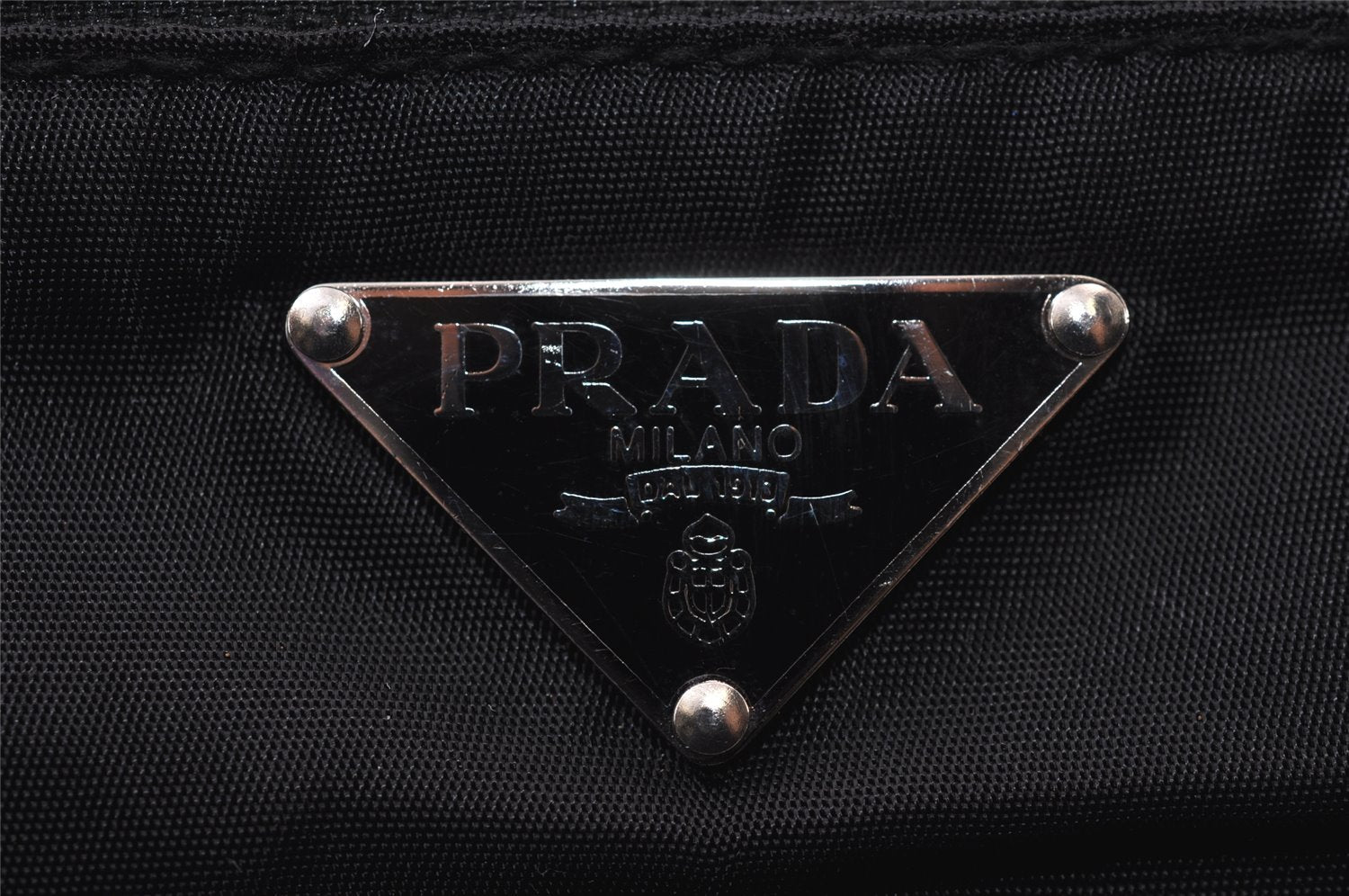 Authentic PRADA VELA SPORT Nylon Tessuto Leather Tote Bag BR2911 Black 0966J