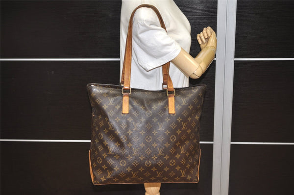 Authentic Louis Vuitton Monogram Cabas Mezzo Shoulder Tote Bag M51151 LV 0966K