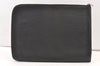 Authentic Louis Vuitton Epi Poche Documents Case Clutch Bag M54492 Black 0967K