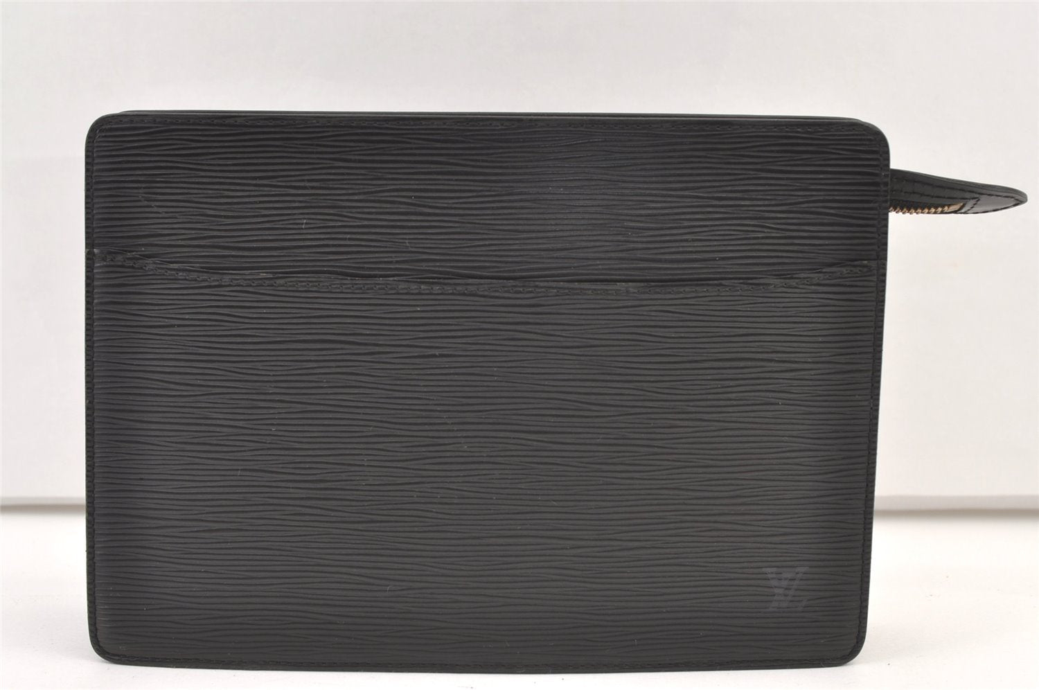 Authentic Louis Vuitton Epi Pochette Homme Clutch Bag Black M52522 Junk 0968K