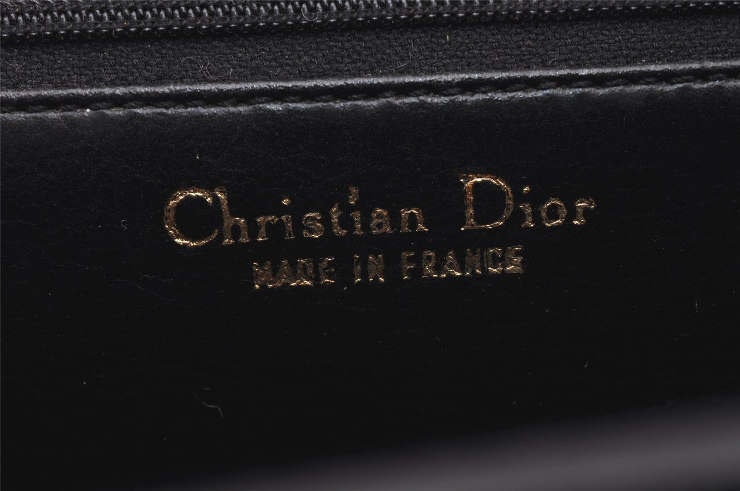 Authentic Christian Dior Shoulder Cross Body Bag Purse Leather Black CD 0970I