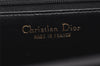 Authentic Christian Dior Shoulder Cross Body Bag Purse Leather Black CD 0970I