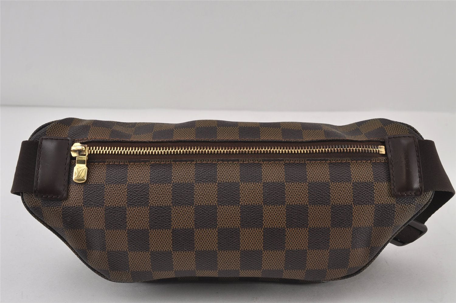 Authentic Louis Vuitton Damier Melville Waist Body Bag Purse N51172 LV 0970J