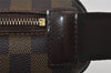 Authentic Louis Vuitton Damier Melville Waist Body Bag Purse N51172 LV 0970J