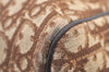 Authentic Christian Dior Trotter Boston Travel Bag Canvas Leather Brown 0970K