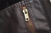 Authentic Christian Dior Trotter Boston Travel Bag Canvas Leather Brown 0970K