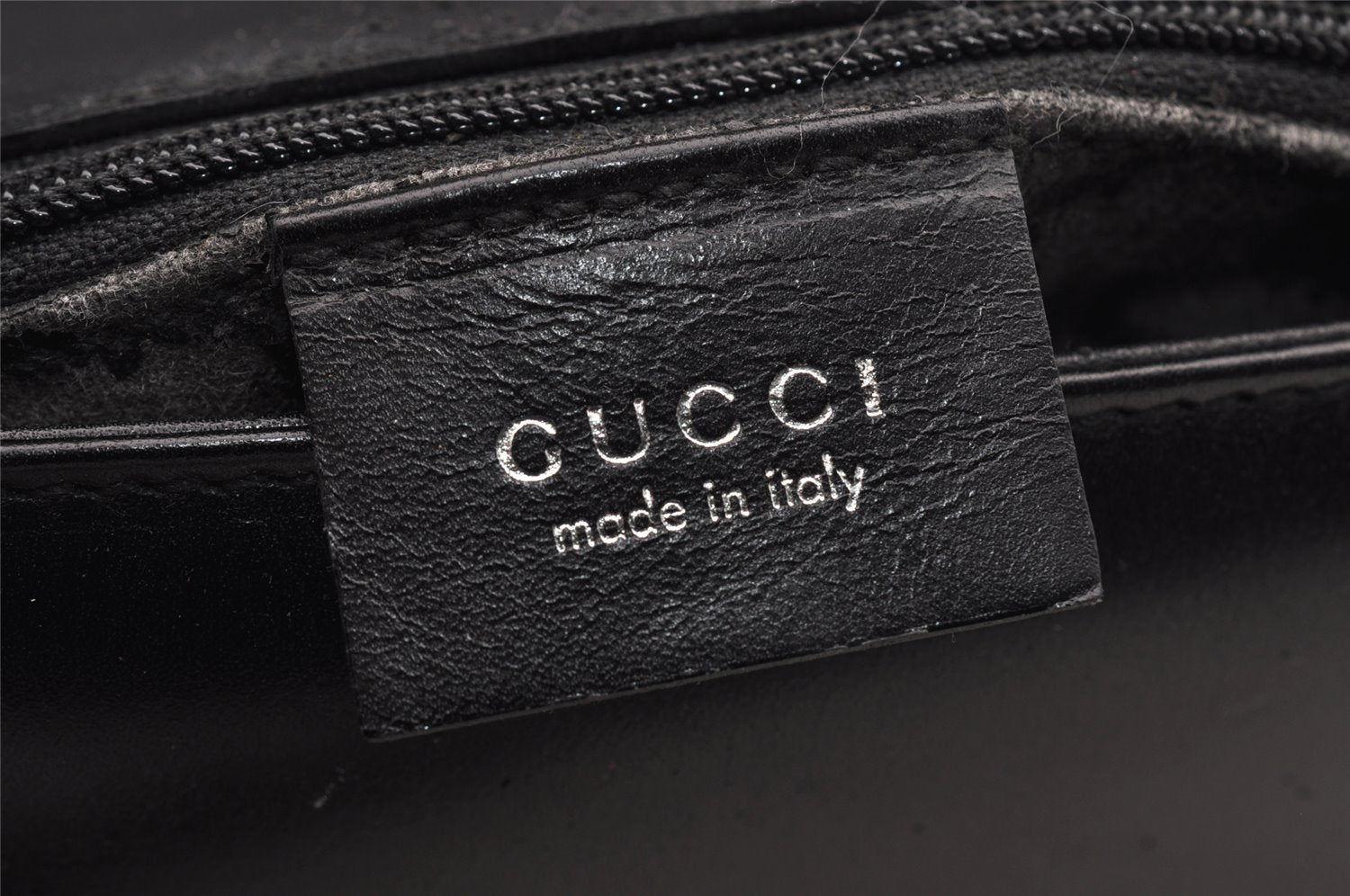 Authentic GUCCI Vintage Shoulder Bag Purse Leather Black Junk 0972I