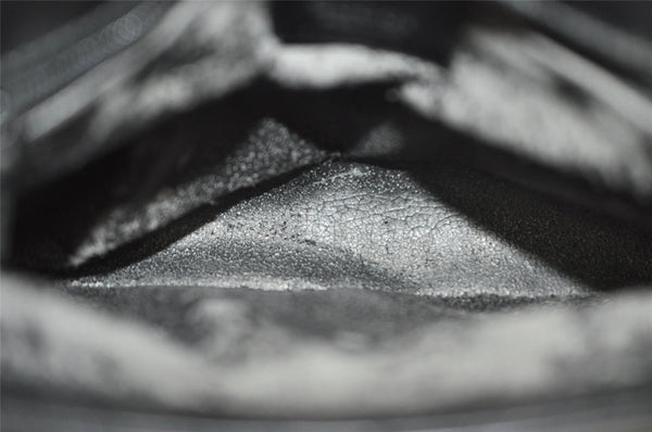 Authentic GUCCI Vintage Shoulder Bag Purse Leather Black Junk 0972I