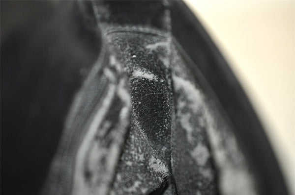 Authentic GUCCI Vintage Shoulder Bag Purse Leather Black Junk 0972I