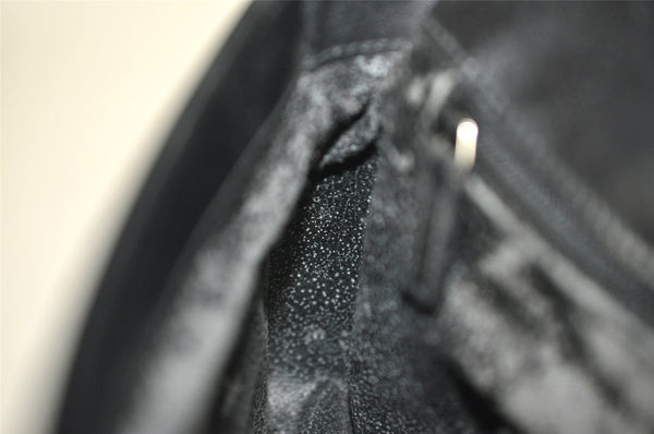 Authentic GUCCI Vintage Shoulder Bag Purse Leather Black Junk 0972I