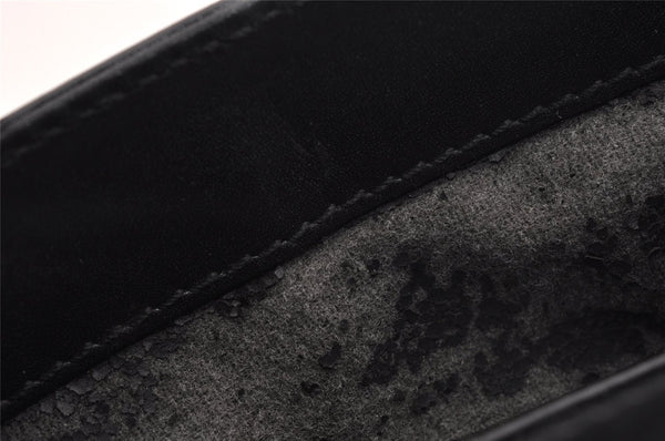 Authentic GUCCI Vintage Shoulder Bag Purse Leather Black Junk 0972I