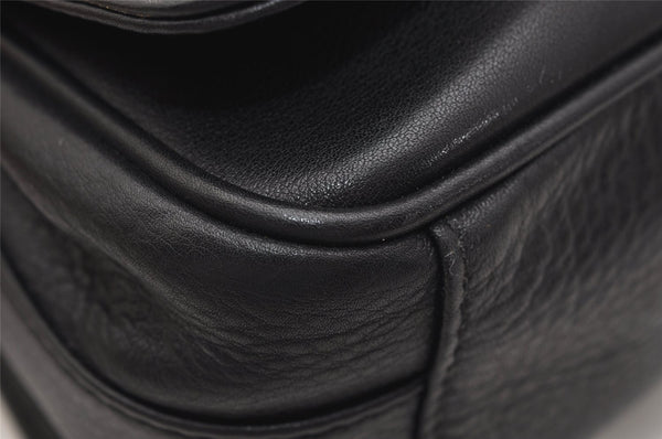 Authentic GUCCI Vintage Shoulder Cross Body Bag Purse Leather Black Junk 0973K