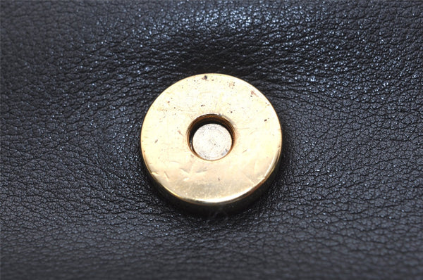 Authentic GUCCI Vintage Shoulder Cross Body Bag Purse Leather Black Junk 0973K